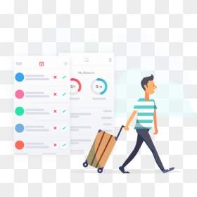 Leave Balance On Mobile App, HD Png Download - leave png