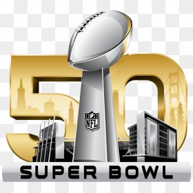 Super Bowl 50 Logo, HD Png Download - super bowl trophy png