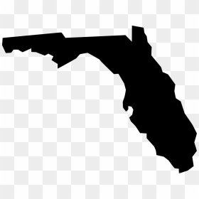 Florida Outline With Flag, HD Png Download - florida outline png