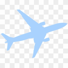Airplane Clipart Turbine - Airplane Silhouette, HD Png Download - airplane clipart png