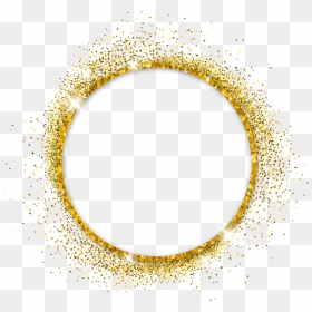 #round #circle #glitter #sparkles #swirl #frame #border - Gold Circle Vector Png, Transparent Png - glitter border png