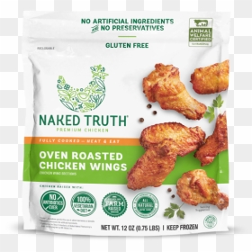 Image Oven Roasted Chicken Wings - Frozen Chicken Wings Whole Foods, HD Png Download - chicken wing png