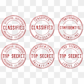 Top Secret Confidential Classified Stamp Black Ops - Confidential Top Secret Cia, HD Png Download - secret png