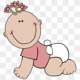 Twin Baby Clipart - Baby Girl Clipart, HD Png Download - baby clipart png