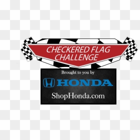 Play The Checkered Flag Challenge - Honda, HD Png Download - race flag png