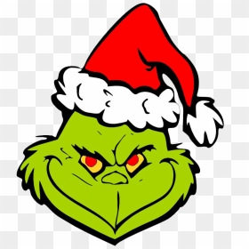 Grinch Png Pic - Grinch With Santa Hat, Transparent Png - the grinch png