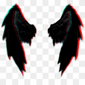 #black #red #wings #demon #demonwings #перья - Transparent Neon Wings Png, Png Download - demon wings png