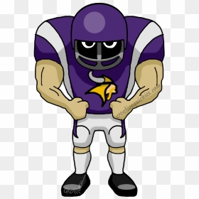 Minneapolis Minnesota Vikings - Cartoon Clemson Football Player, HD Png Download - minnesota vikings logo png