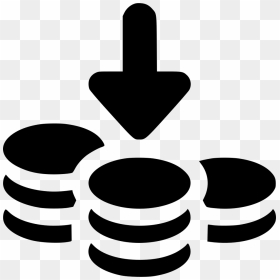 Cash Icon Png Download - Economy Clipart Black And White, Transparent Png - cash icon png
