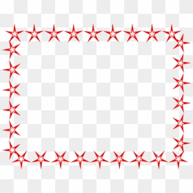 Red Star Border Png - Star Background Border Transparent, Png Download - star border png