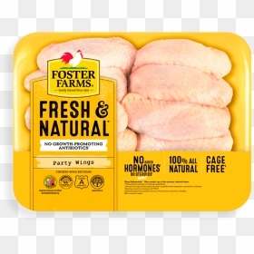 Fresh & Natural Party Chicken Wings - Foster Farms Chicken Breast Fillets, HD Png Download - chicken wing png