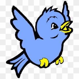Cornflower Blue Bird Cartoon Clipart Png - Cartoon Bird Clipart Png, Transparent Png - cartoon bird png