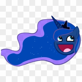 Princess Luna Awesome Face My Little Pony - Rainbow Dash And Derpy Hoovs, HD Png Download - awesome face png