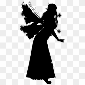 Fairy Silhouette Png Download - Silhouette, Transparent Png - fairy silhouette png