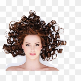 Thumb Image - Curly Hair Girl Hd, HD Png Download - hair model png