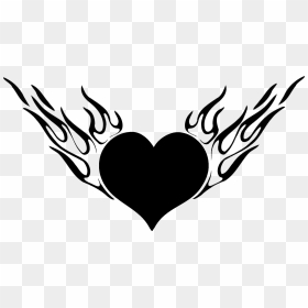 Tattoo Memories Are A Permanent Reminder Of Those We - Heart With Fire Drawing, HD Png Download - in loving memory png