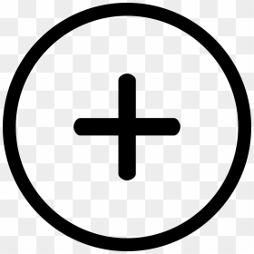 Circle Plus - Иконка Часы Png, Transparent Png - plus icon png