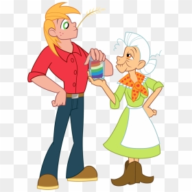 Big Mac And Granny Smith By Trinityinyang - My Little Pony Granny Smith Base, HD Png Download - little mac png