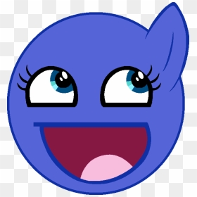 Base Pony Awesome Face By Spiderblare-d678vba - Pony Mlp Base Funny, HD Png Download - awesome face png