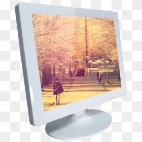 Led-backlit Lcd Display, HD Png Download - tv frame png