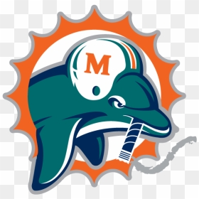 Transparent Miami Dolphin Clipart - Logo Miami Dolphins, HD Png Download - miami dolphins logo png