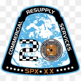 Spacex Crs-20 Patch, HD Png Download - spacex logo png