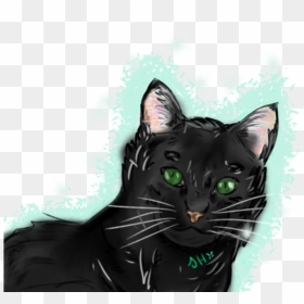 Re Black Cat W/ Green Eyes , Png Download - Black Cat, Transparent Png - cat eyes png
