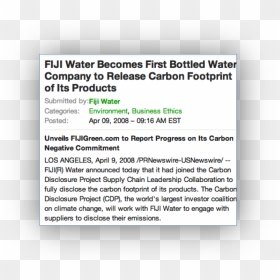 Screenshot, HD Png Download - fiji water png