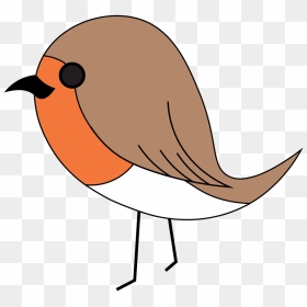 Cartoon Robin Bird Png , Png Download - Cartoon Simple Robin Bird, Transparent Png - cartoon bird png