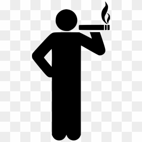 Smoking - People Smoking Icon, HD Png Download - vhv