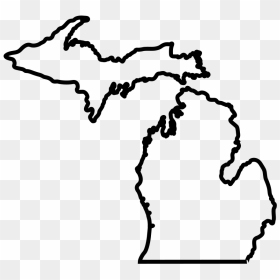 Michigan Clip Art Cliparts - Outline Of Michigan Png, Transparent Png - florida outline png