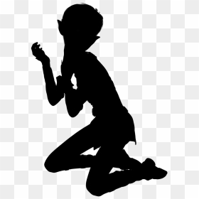 Elf Silhouette, HD Png Download - fairy silhouette png