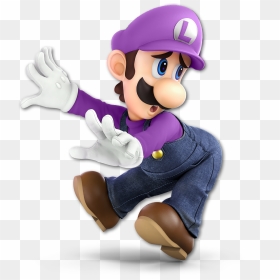 Ultimatei Recolored Luigi"s Smash 5 Render To Purple - Purple Luigi Smash Ultimate, HD Png Download - smash ball png