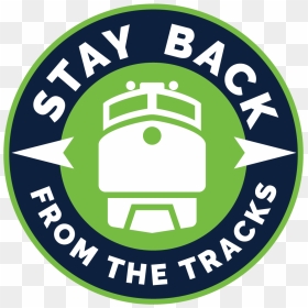 Logo For Stay Back From The Tracks Safety Campaign - Circle, HD Png Download - boston bruins logo png