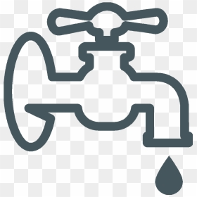 Faucet With Dripping Water - Reduce In Water Consumption Icon, HD Png Download - water dripping png