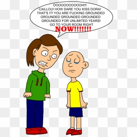 My Of Gets Grounded - Caillou Gets Grounded Deviantart, HD Png Download - caillou png