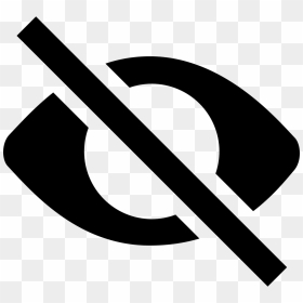 Invisible - Eye Off Svg Icon, HD Png Download - invisible png
