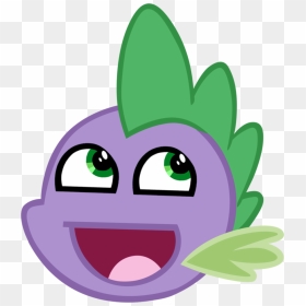 Spike Awesome Face Improved By M99moron - Spike Face In My Little Pony, HD Png Download - awesome face png