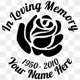 In Loving Memory Rose Sticker - Loving Memory Design, HD Png Download - in loving memory png