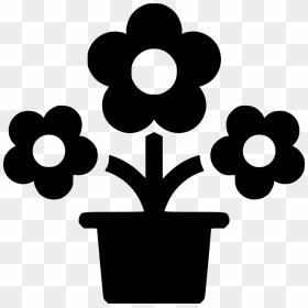 Flower , Png Download - Flowers Icon Png Black White, Transparent Png - flower icon png