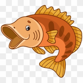 Largemouth Bass Clipart, HD Png Download - bass fish png