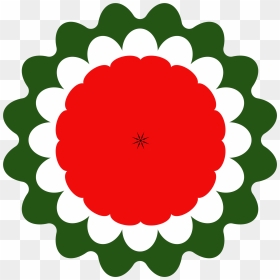 Flower Icon Clip Arts - Red Flower Shape Circle Png, Transparent Png - flower icon png