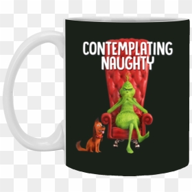 Seuss The Grinch Contemplating Naughty 11 Oz Mug - Mug, HD Png Download - the grinch png