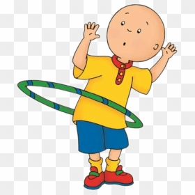 Caillou Playing With The Hula Hoop - Clipart Hula Hoop Png, Transparent Png - caillou png