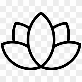 Yoga Lily Svg Png - Lotus Flower Hindu Symbols, Transparent Png - flower icon png