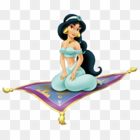 Jasmine On The Magic Carpet - Princess Jasmine On Carpet, HD Png Download - aladdin png