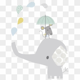 Elephant Illustration Hathi Child Baby Clipart - Illustration, HD Png Download - baby clipart png