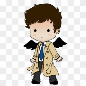 Castiel Dean Winchester Sam Winchester Chibi Drawing - Castiel Chibi, HD Png Download - dean winchester png