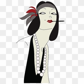 Thumb Image - Flapper 1920s Clipart, HD Png Download - smoking png