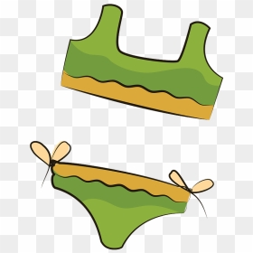 Green Bikini Clipart - Clipart Bikini, HD Png Download - bikini png